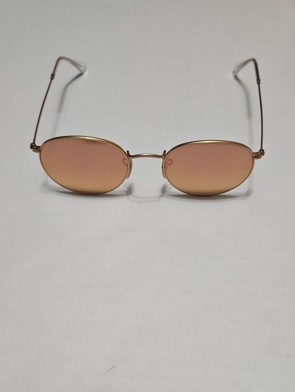Ray Ban 3447 112/Z2 Gold Metal Frame Round Sunglasses Rose Tint 53 21 145